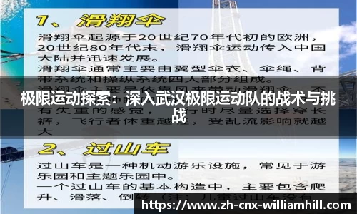 极限运动探索：深入武汉极限运动队的战术与挑战